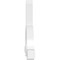 Ekena Millwork Ericson Architectural Grade PVC Gable Bracket, 84"W x 49"H x 6"D x 6"F, 14/12 Pitch GBP084X49X0606ERI00 - alternate 4